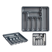 Besteckkasten Metall Kunststoff (39 x 4,5 x 42,5 cm)
