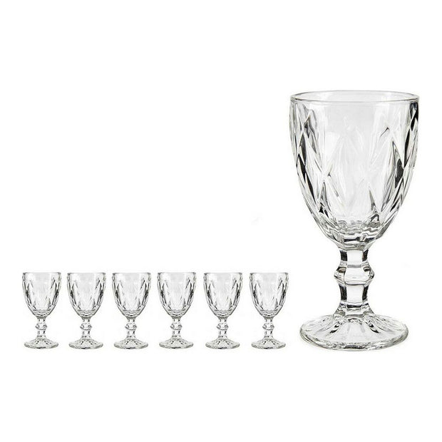 Weinglas Diamant Kristall Durchsichtig (330 ml)