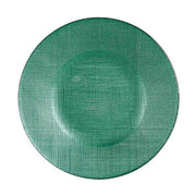 Flad plade Kristall grün Glas (21 x 2 x 21 cm)