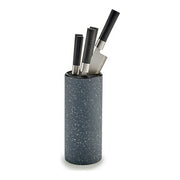 Messerset Schwarz Grau Metall (11 x 35,5 x 11 cm)