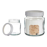 Gefäß Durchsichtig Weiß Kunststoff Glas (11,5 x 13,2 x 11,5 cm) (1000 ml)