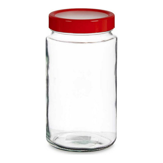 Gefäß Rot Durchsichtig Glas PP (11,5 x 21 x 11,5 cm) (2 L)