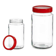 Gefäß Rot Durchsichtig Glas PP (11,5 x 21 x 11,5 cm) (2 L)