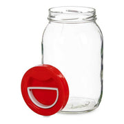 Gefäß Rot Durchsichtig Glas PP (12 x 21 x 12 cm) (2 L)