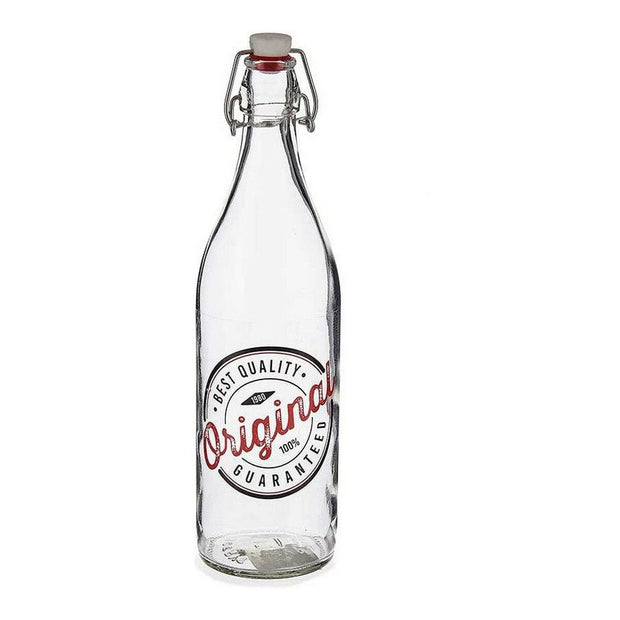 Flasche Original Durchsichtig Metall Kunststoff Glas (1000 ml)