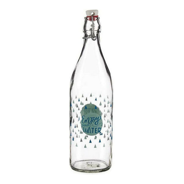 Flasche Water Durchsichtig Metall Kunststoff Glas (1000 ml)