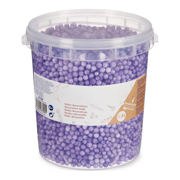 Materials for Handicrafts Balls Lilac polystyrene