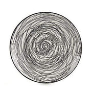 Teller Ø 20 cm Porzellan Schwarz (19,5 x 2,5 x 19,5 cm)