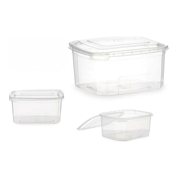 Lunchbox rechteckig Durchsichtig PP (1000 ml)