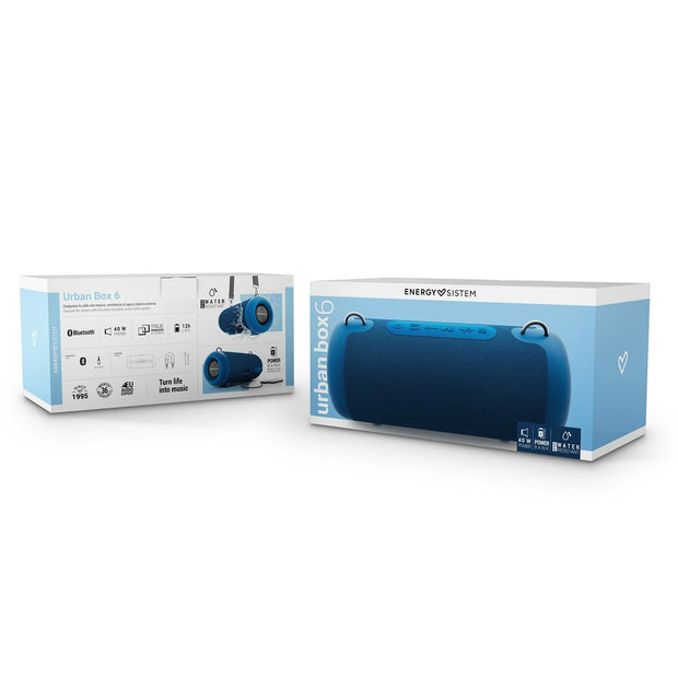 Portable Bluetooth Speakers Energy Sistem Urban Box 6 Blue 40 W