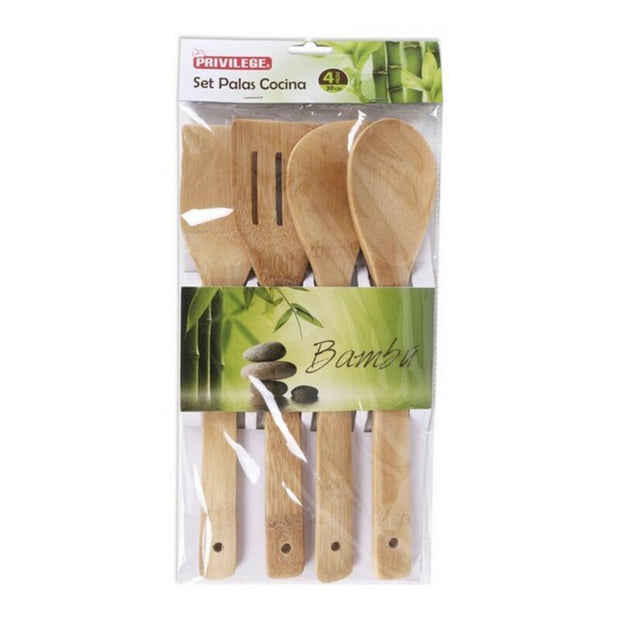 Küchenutensilien Set Privilege Bambus (4 Pcs)