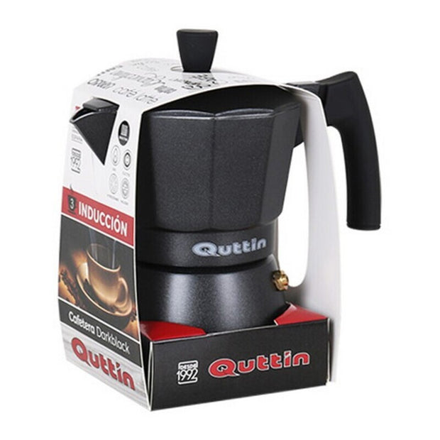 Italienische Kaffeemaschine Quttin Darkblack Induktion Schwarz