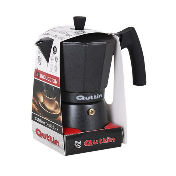 Italienische Kaffeemaschine Quttin Darkblack Induktion Schwarz