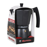 Italienische Kaffeemaschine Quttin Darkblack Induktion Schwarz