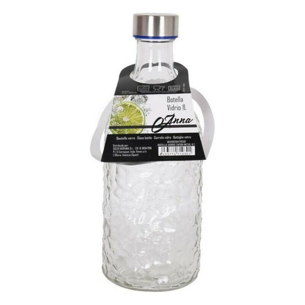 Flasche Glas Schraubkappe 1L