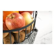 Obstschale Confortime Rustic Schwarz Metall (25 x 25 x 13 cm)