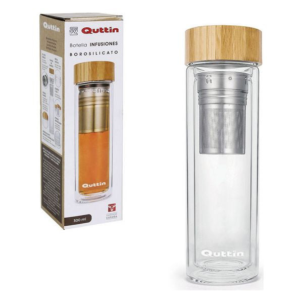 Flasche Quttin Tee set Borosilikatglas (300 ml)