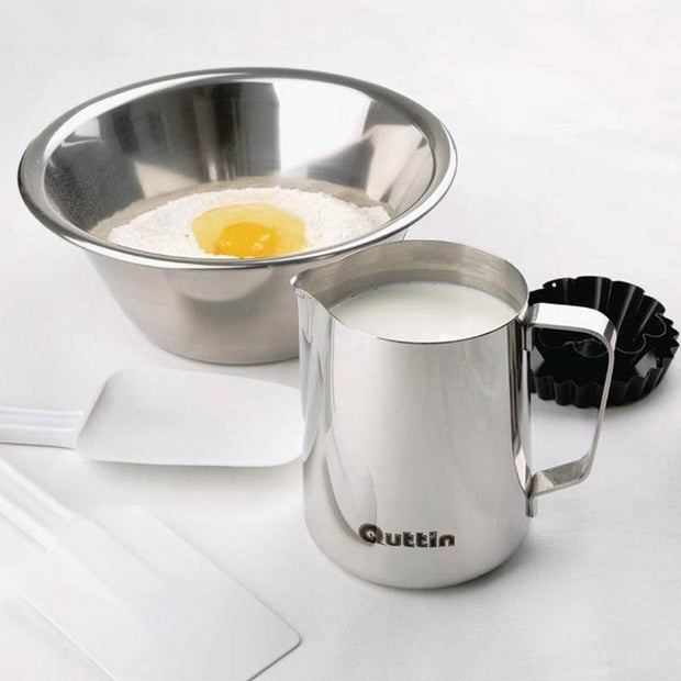 Milchkrug Quttin Silberfarben Edelstahl (475 ml)