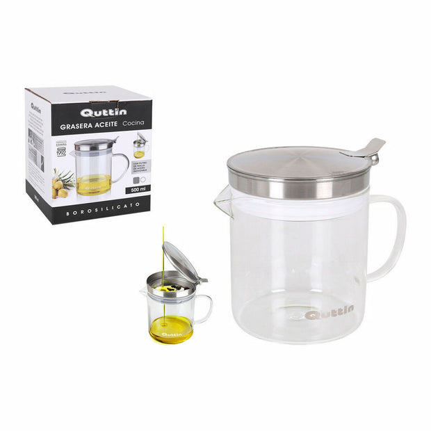 Ölfläschchen Quttin Borosilikatglas (500 ml)