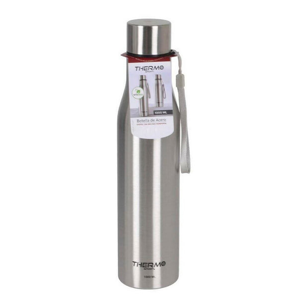 Thermosflasche ThermoSport Silberfarben Stahl (1000 ml)