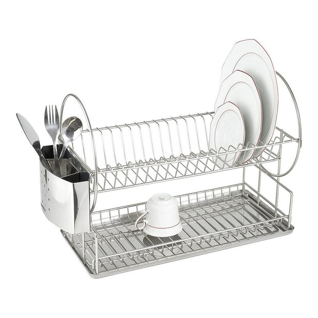 Abtropfsieb für die Spüle Quttin Metall Edelstahl (49,5 x 24 x 35 cm)