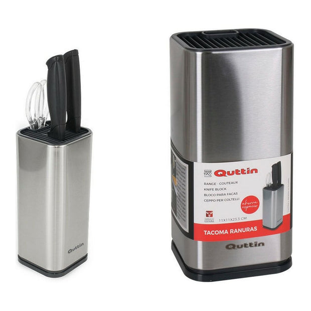 Messerhalter Quttin Edelstahl (11 x 11 x 23,3 cm)