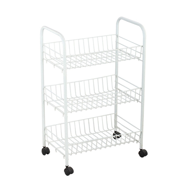 Gemüsewagen Confortime Metall Weiß (40 x 26 x 62 cm)