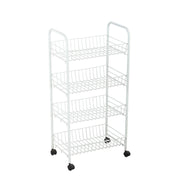 Gemüsewagen Confortime Metall Weiß (36 x 26,5 x 86 cm)