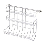 Küchenpapierrollenhalterung Quttin Silberfarben Metall Dreifach (31,5 x 16 x 29,5 cm)