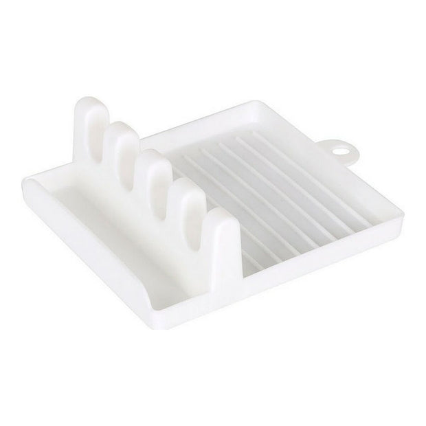 Halter für Küchenutensilien Quttin Weiß Kunststoff (14 x 12,5 cm)