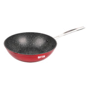 Wok Pfanne Quttin Majestic Rot (24 x 7 cm)