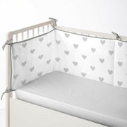 Cot protector Cool Kids Hearts (60 x 60 x 60 + 40 cm)