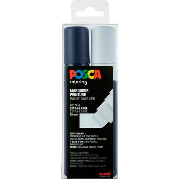 Set of Markers POSCA PC-17K Black White 2 Pieces