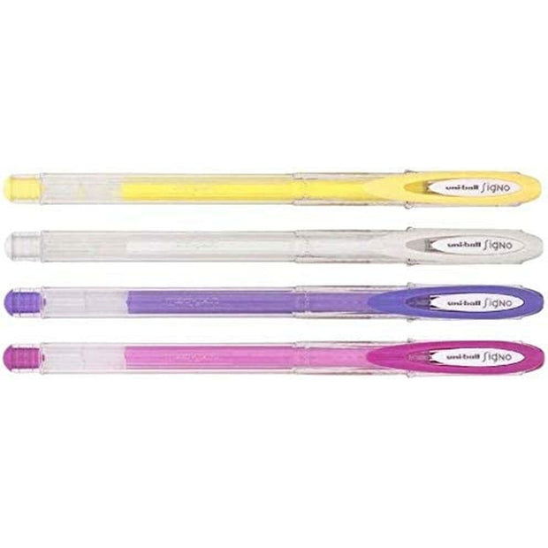 Set of Biros Uni-Ball Rollerball Signo Angelic Colour UM-120AC Multicolour