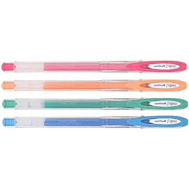 Set of Biros Uni-Ball Rollerball Signo Angelic Colour UM-120AC Multicolour