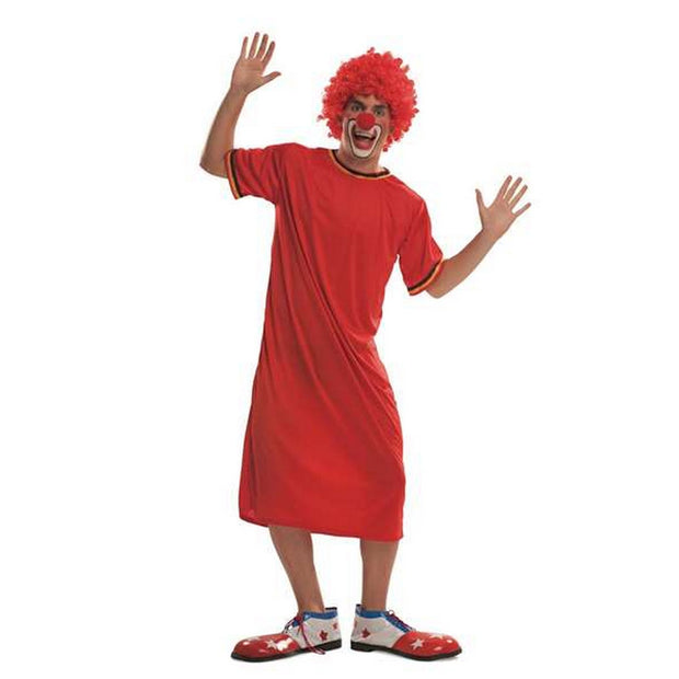 Costume for Adults Male Clown Size M/L Red