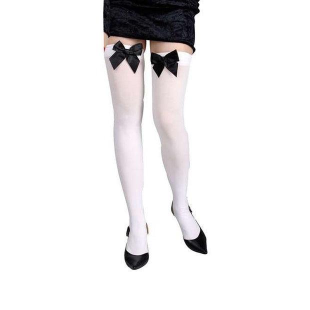 Costume Stockings White One size Loops