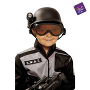 Baby Helmet Black Swat Police Officer