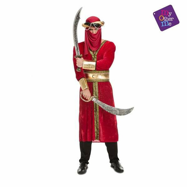 Costume for Adults Arab Warrior Size M/L Red M