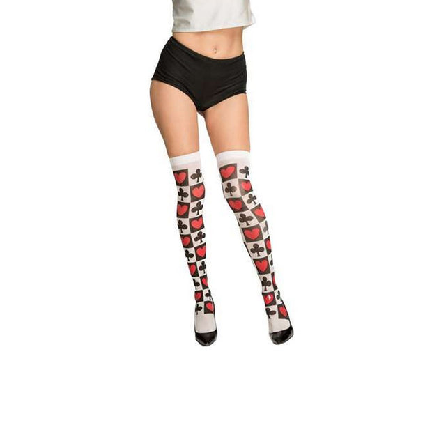 Costume Stockings My Other Me One size Queen of Hearts