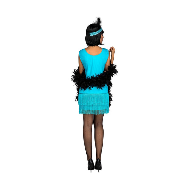 Costume for Adults My Other Me Turquoise Charleston Size M/L