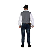 Costume for Adults My Other Me Grey Cowboy Size M/L Vest