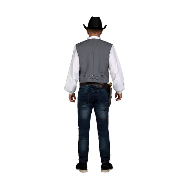 Costume for Adults My Other Me Grey Cowboy Size M/L Vest