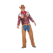 Costume for Adults My Other Me Cowboy Size M/L Vest Handkerchief Chaps and leggings