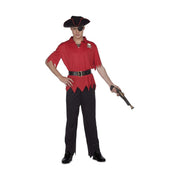 Costume for Adults My Other Me Red Male Pirate Size M/L Trousers Shirt Hat Belt