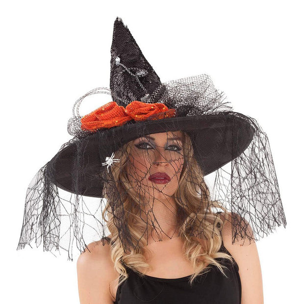 Hat My Other Me Black Orange One size Witch 59 cm