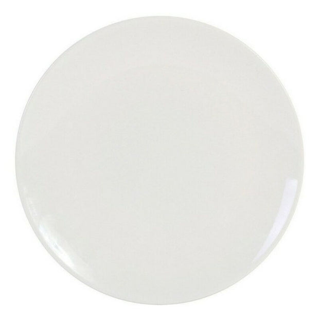 Flad plade La Mediterránea Elite Glanz Elfenbein Steingut (ø 26 x 2 cm) (26 cm)