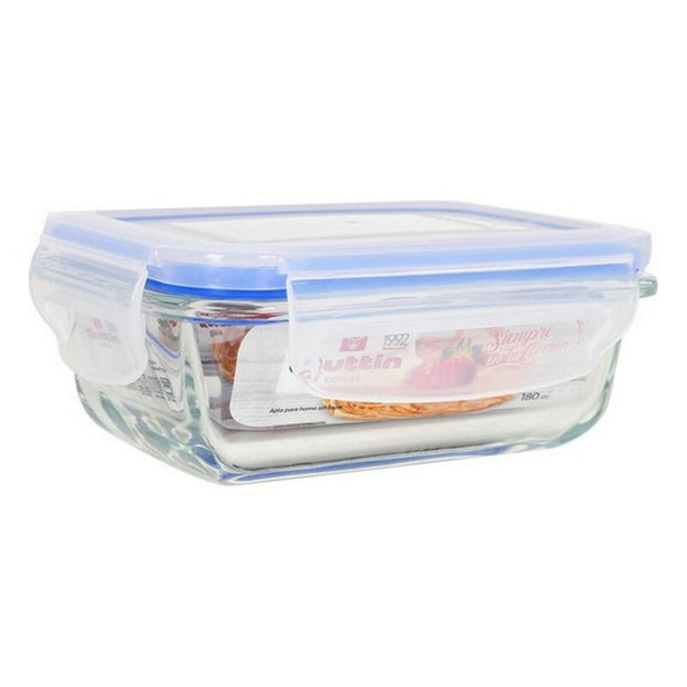 Lunchbox hermetisch Quttin 50406 (180 cc) (12,7 x 9 cm) 12,7 x 8,9 x 5 cm Borosilikatglas (180 ml)