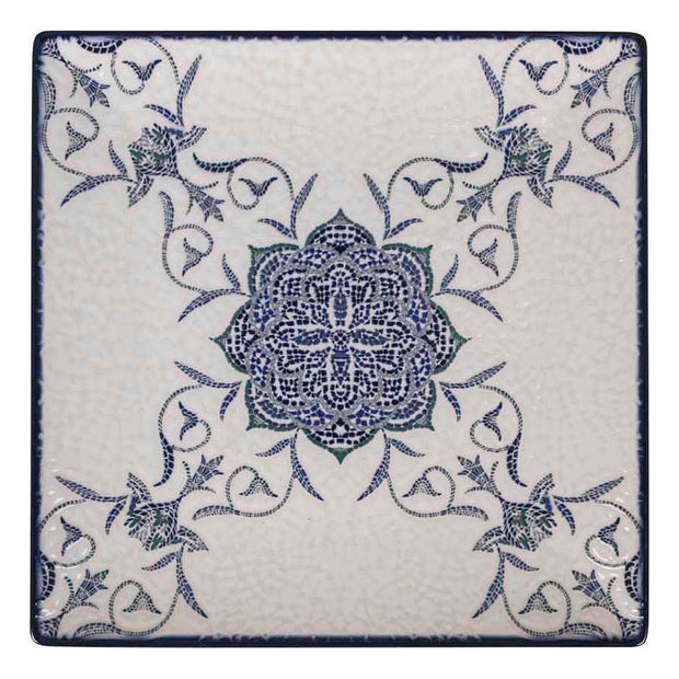 Flad plade Rosetta (24 x 24 x 2 cm)