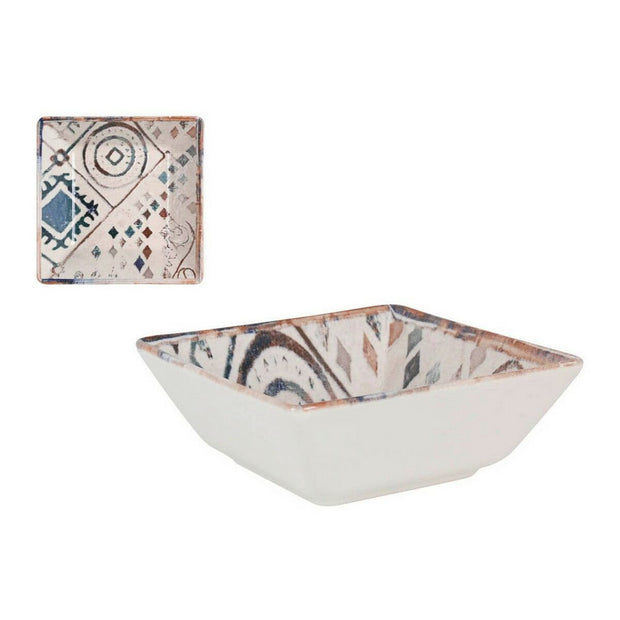 Schale La Mediterránea Grecia Porzellan Blau Braun Glanz (13 x 13 x 5 cm)